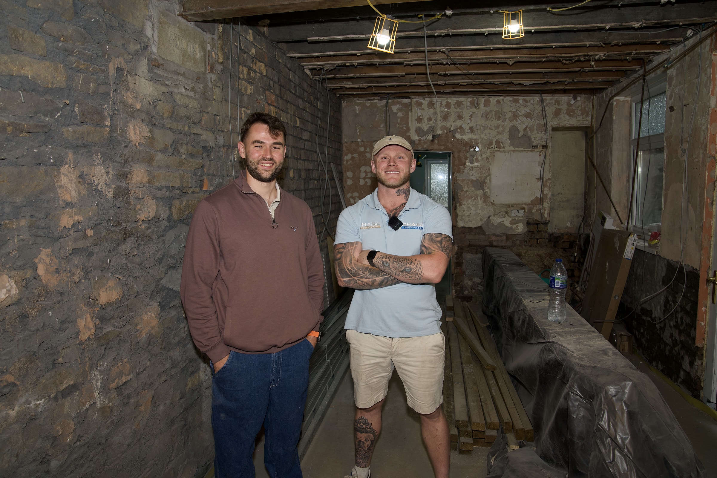 Luke Watkins with Haydn of Phase Contractors on one of their renovation jobs
