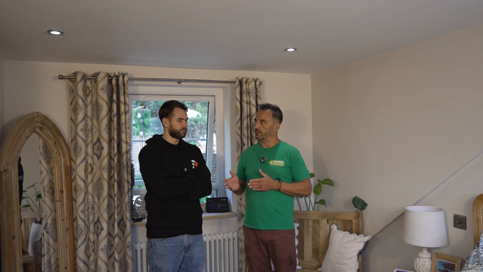 Gavin Morris of Paradigm Lofts in a finished loft, from his video with Social Flow