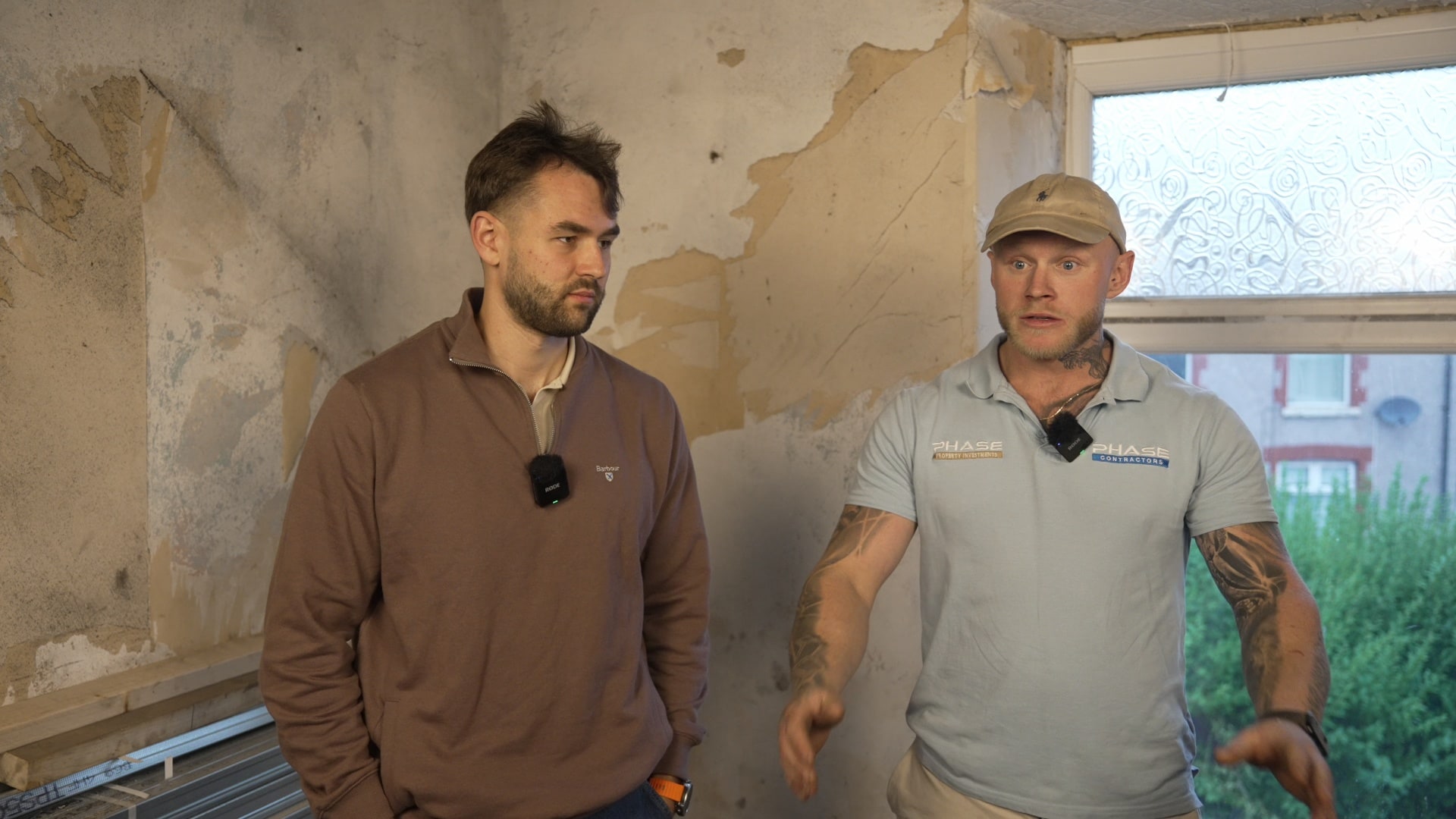 A frame from Haydn's video for Phase Contractors, filmed by Social Flow